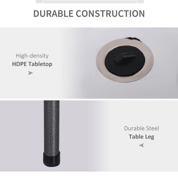 English Elm Outsunny Portable Fish Cleaning Table With Sink, Faucet, Drain Hose & Complete Cleaning Kit, 50" W2225P200828-GIGA