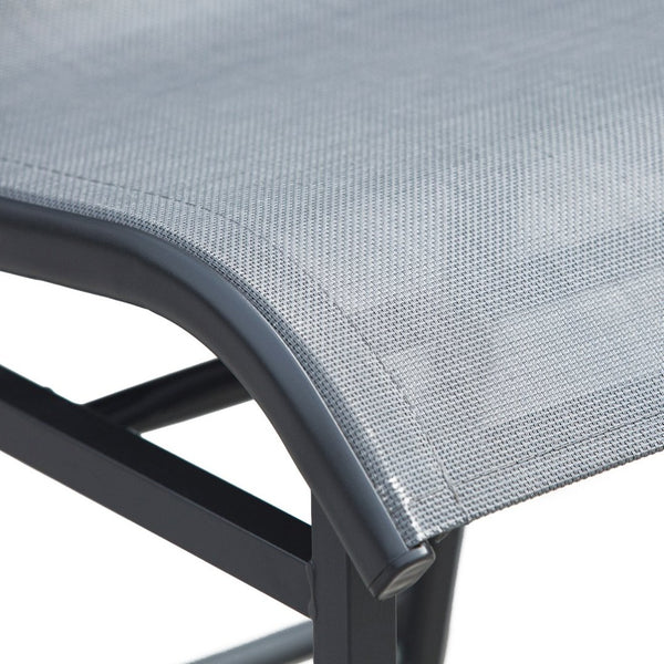 English Elm Outsunny 3-Piece Bar Height Bistro Set For 2 - Stylish Round Patio Table & Comfortable Chairs In Gray W2225P200884-GIGA