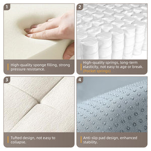 English Elm Modern Oversized Modular Sectional Sofa With Soft Chenille Fabric, Customizable Layout & 4 Pillows W1885S00057