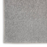 Nourison Essentials NRE01 Machine Made Power-loomed Borderless Design Indoor/Outdoor Outdoor Modern Rug Silver Grey, Silver Grey 100% Polypropylene 99446072948