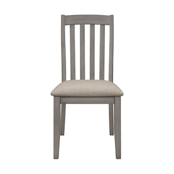 English Elm Set Of 2 Coastal Grey Dining Chairs - Ergonomic, Stylish Upholstered Seats For Modern Interiors B016P223162-GIGA