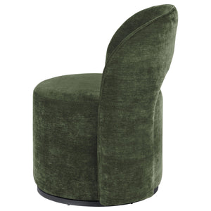 English Elm Quinto Velvet Swivel Chair with Sculpted Arch Back for Modern Living Spaces B062P441428
