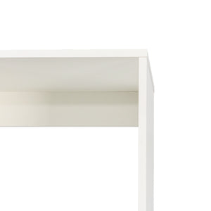 English Elm Freestanding 40" Closet System with 6 Open Shelves, 2 Hanging Rods & Wood Drawer — White Storage Wardrobe W331P280699