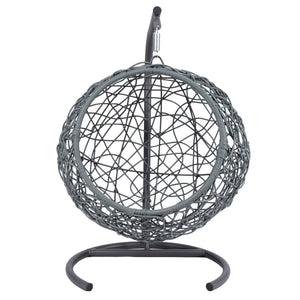 English Elm Cat Swing Bed With Stand & Removable Cushion - Stylish Egg Chair For Cozy Naps & Playtime Fun! W2500P283880