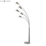 Penbrook 83'' High 5-Light Floor Lamp - Chrome D2173 Elk Home