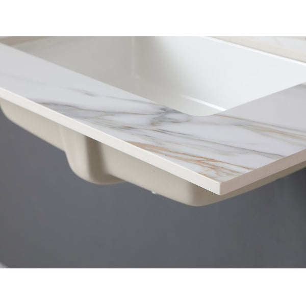 English Elm 31 Inch Carrara Marble Vanity Top With Undermount Sink & 4" Backsplash - Elegant, Durable, Eco-Friendly! W2699P192440