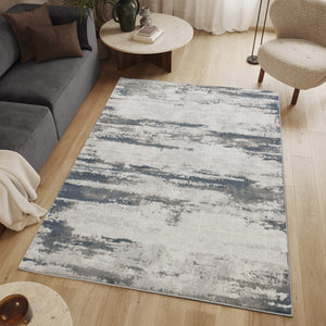 English Elm Geometrix Gray Area Rug 5'3" X 7'3" - Soft, Stain-Resistant, Modern Geometric Design For Home Decor B186P316838