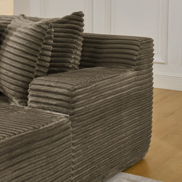 English Elm Two-Seater Lazy Lounge Chair - Plush Velvet Sofa For Relaxed Indoor Living, No Assembly Needed! W487S00379-GIGA