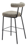 Kede Barstool Green Tweed 110100 Zuo Modern