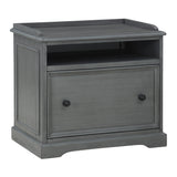 OSP Home Furnishings Country Meadows File Cabinet Plantation Grey