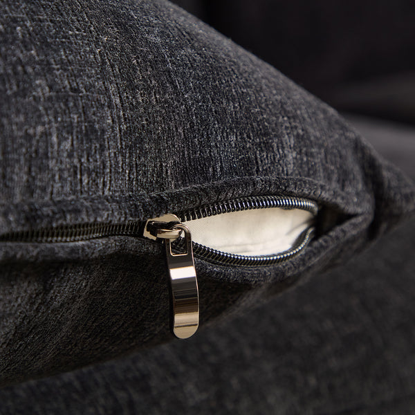 English Elm 125.98" Curved Sofa with Oversized Love Heart Backrest, Beige Fleece, Deep 25.19" Seat, 2 Pillows, Luxe Comfort W3208S00014