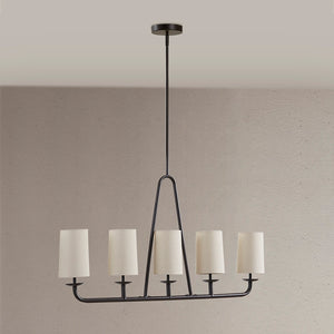 INK+IVY Serenitie Farm House 5-Light Linear Chandelier II150-0149 Bronze