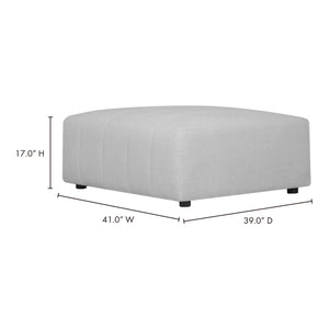English Elm Lyric Modular Ottoman with Channel Stitching Upholstered Seat for Living Room Decor B2769P504214
