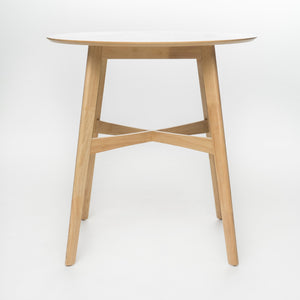 English Elm Christopher Knight Home® - Wood Mid Century Counter Height Round Dining Table with Oak-Look Top, Sturdy Rubberwood Legs, Stylish Finish Natural 58913.00OAK