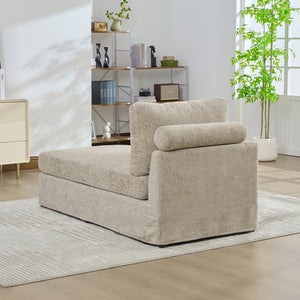 English Elm 31.69" Chenille Modular Sofa Bed with Pocketed Springs for Apartments and Studios W3189P438359