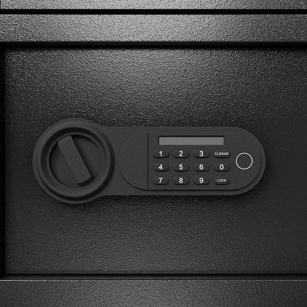 English Elm Steel Security Safe With Electronic Keypad - Heavy-Duty Protection For Cash, Jewelry, And Documents W396P278373-GIGA