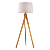 Wooden Tripod 63'' High 1-Light Floor Lamp