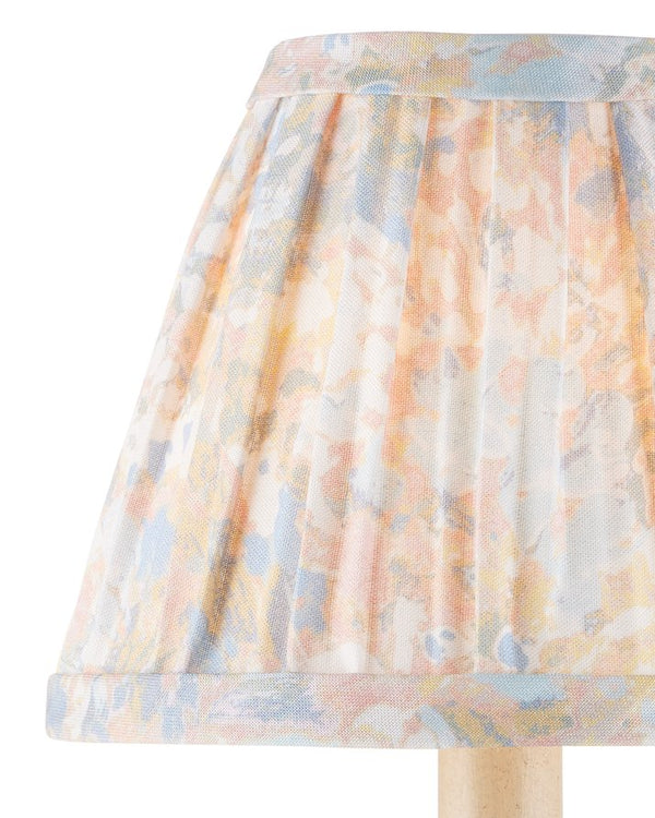 Currey & Company Wildflower Tapered Chandelier Shade - Lush Magenta & Yellow Floral Design For Elegant Decor Blue Cotton 0900-0048-currey-company