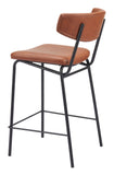 Charon Counter Stool - Set of 2 Vintage Brown 110262 Zuo Modern