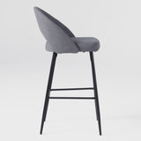 O Upholstered Bar Stool Charcoal OOOD4DCL Walker Edison