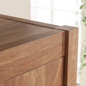 English Elm Hutch, Stylish Brown-Finish Office Storage Solution With Multiple Compartments For Organized Workspaces B356P367795