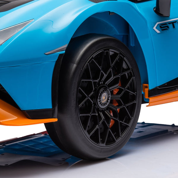 English Elm Lamborghini Huracan Sto 24v Kids Ride on Drift Car with Led Lights and Remote W1578P210769