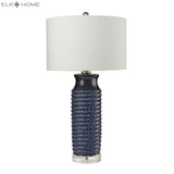 Wrapped Rope 30'' High 1-Light Table Lamp - Navy D2594 Elk Home