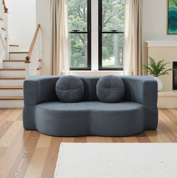 English Elm 2-In-1 Convertible Modular Sofa Bed - Memory Foam Comfort, No Assembly, Space-Saving Design For Any Room P1 W3653P355637-GIGA