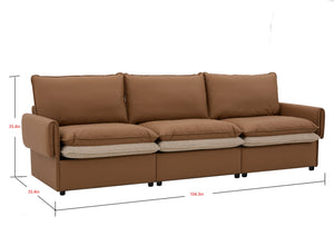 English Elm Modern Oversized Accent Chair – Versatile Single Sofa Lounge For Living Room & Bedroom Comfort W2997P294037