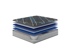 English Elm Restonic Comfort Care Firm King Hybrid Mattress with Cooling Foam and Pocketed Coils B123P299698