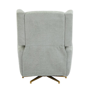 English Elm Christopher Knight Home® - Power Boucle Swivel Recliner Chair with 360° Metal Star Base, Electric Lift, Ergonomic Padded Backrest, Adjustable Footrest, Easy Assembly Gold,Light Green N771P298185L