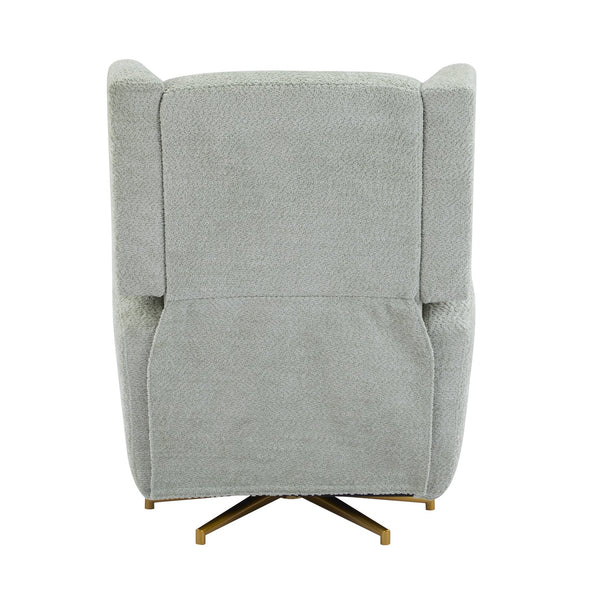 English Elm Christopher Knight Home® - Power Boucle Swivel Recliner Chair with 360° Metal Star Base, Electric Lift, Ergonomic Padded Backrest, Adjustable Footrest, Easy Assembly Gold,Light Green N771P298185L