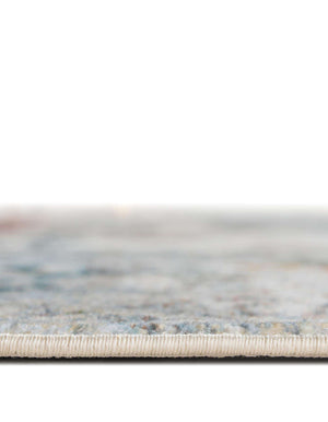 Unique Loom Baracoa Panamericana Machine Made Medallion Rug Cream, Blue/Orange/Red/Gray/Gold 7' 10" x 10' 0"