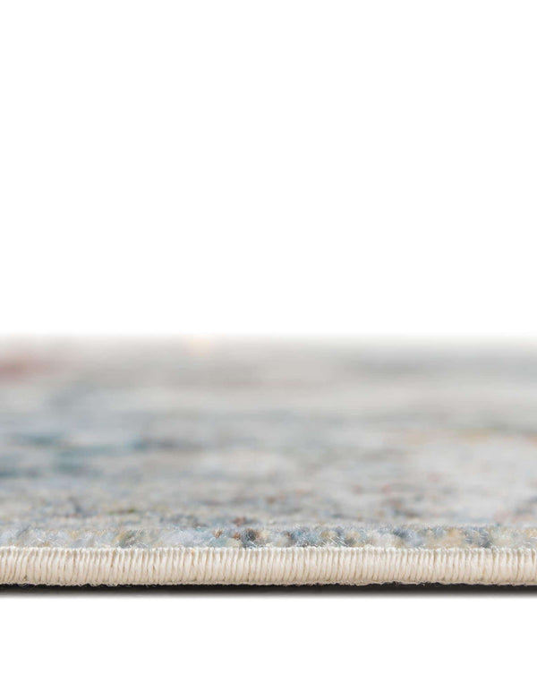 Unique Loom Baracoa Panamericana Machine Made Medallion Rug Cream, Blue/Orange/Red/Gray/Gold 7' 10" x 10' 0"