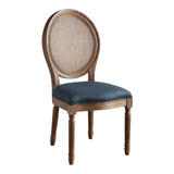 OSP Home Furnishings Stella Cane Back Chair Azure