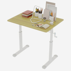 English Elm Adjustable Study Desk – Ergonomic Height-Adjustable Workspace For Kids & Adults, Compact Design W1935P338359