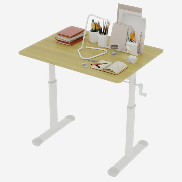 English Elm Adjustable Study Desk – Ergonomic Height-Adjustable Workspace For Kids & Adults, Compact Design W1935P338359