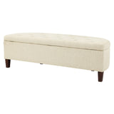 OSP Home Furnishings Jaycee Storage Bench Linen