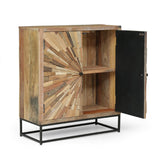 Christopher Knight Home® - Noble House - Orem Handcrafted Boho Wooden 2 Door Cabinet