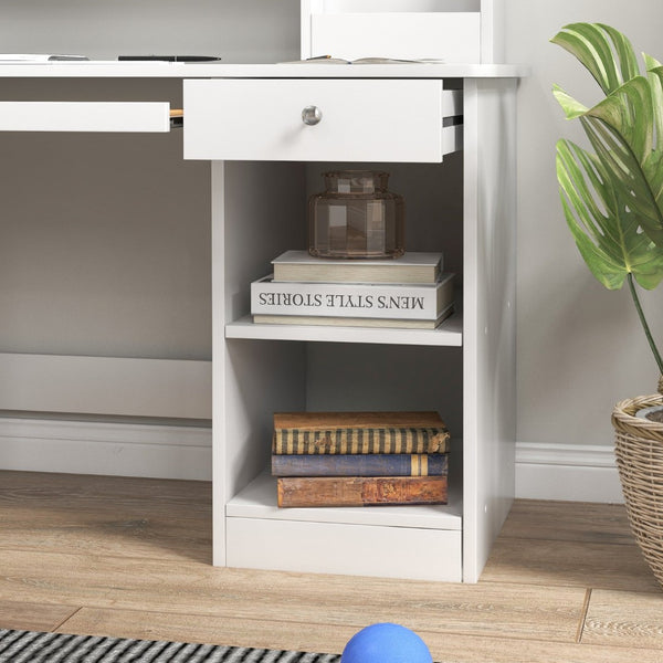 English Elm Qaba Kids Desk And Chair Set With Storage - Ergonomic Study Furniture For Ages 5-8, Modern Gray Finish W2225P217332-GIGA