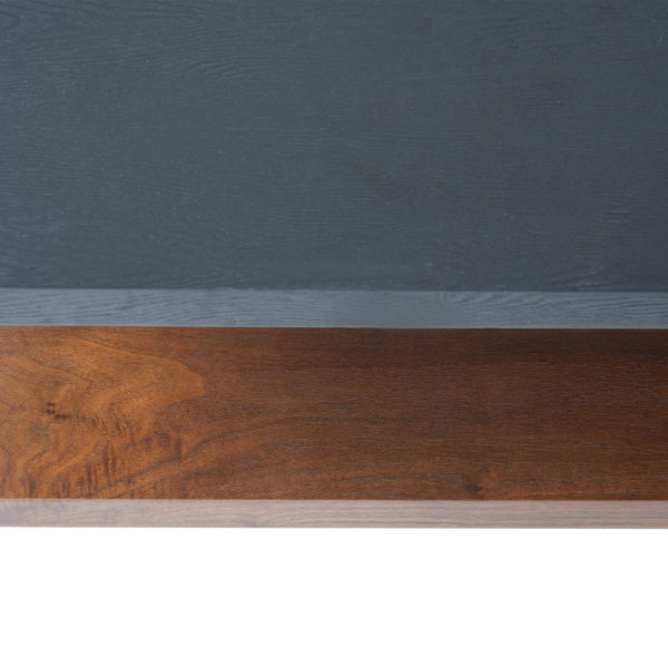 English Elm Classica Rectangle Coffee Table In Walnut Finish With Two-Tier Storage & Sturdy Metal Frame Design B341P321159