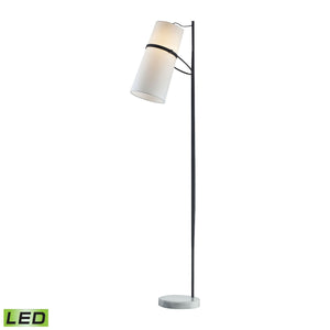 Banded Shade 70'' High 1-Light Floor Lamp - Matte Black - Includes LED Bulb D2730-LED Elk Home