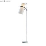 Banded Shade 70'' High 1-Light Floor Lamp - Matte Black D2730 Elk Home