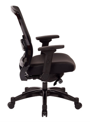 OSP Home Furnishings Executive Memory Foam Office Chair with Mesh Back Lumbar Support and Synchro Tilt Control 317-ME3R2C7KF7
