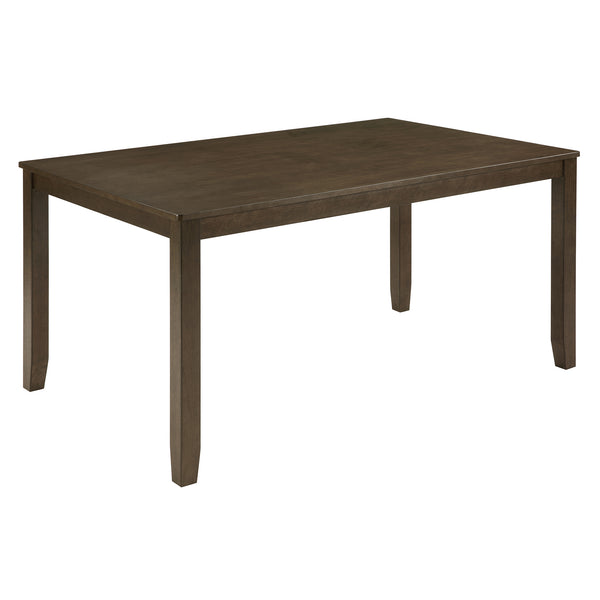 English Elm 6-Piece Rustic Dining Table Set With Bench & Chairs For 6, Dark Walnut Finish, Farmhouse Charm W1998S00086