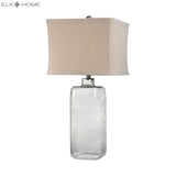 Hammered Glass 31'' High 1-Light Table Lamp - Gray Smoke D2776 Elk Home