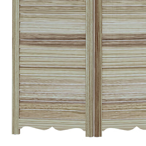 English Elm HOMCOM 4-Panel Wood Room Divider with Blackboard Panels, 5.5ft Freestanding Privacy Screen White W2225P173943