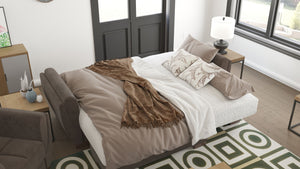 English Elm Primenest Versatile Upholstered Chaise Lounge - Convertible Sleeper With Storage & Pillows Included B030P303518-GIGA