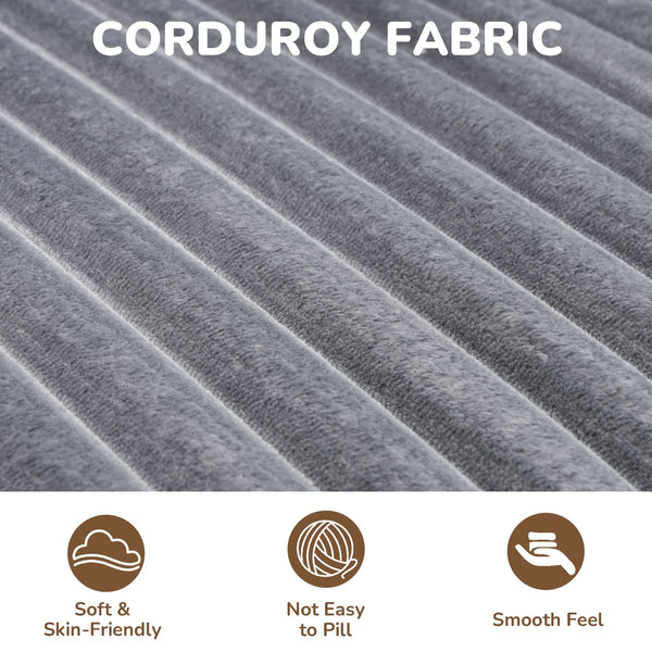 English Elm 105" L-Shaped Modular Sofa With Left Chaise - Plush Foam, Space-Saving, Kid & Pet Friendly Design W1710S00425