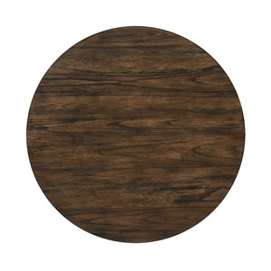 English Elm Woodhomer 5-Piece Round Dining Set - Antique White & Walnut, Space-Saving Farmhouse Style For Small Areas W2537S00004-GIGA